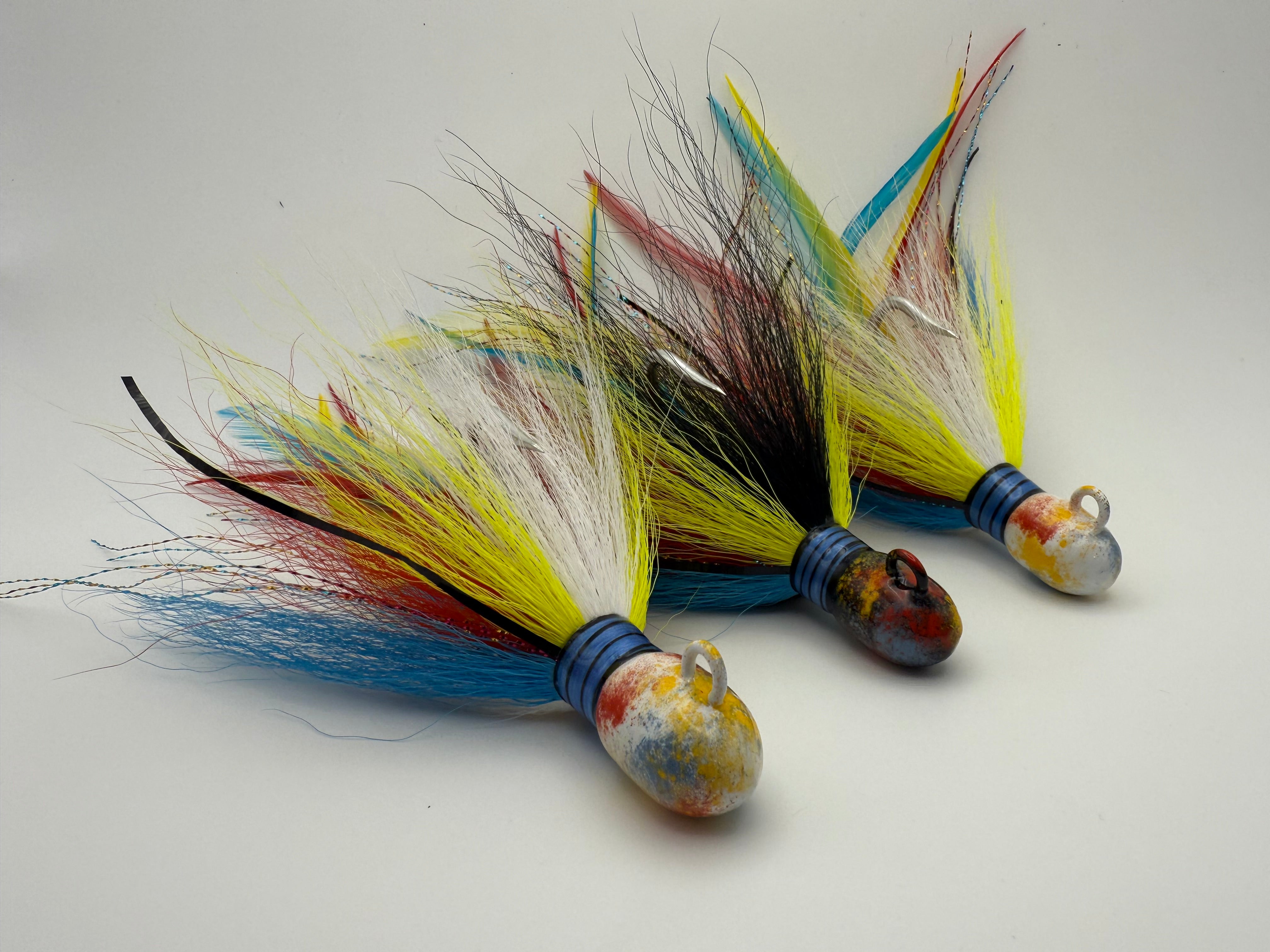Gabarit chartreuse et blanc Bucktail - France Gabarit chartreuse et blanc Bucktail - France